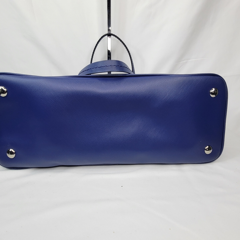 NEVER USED!! Elegant COACH Blue Leather Tote Bag - Picture 12 of 16